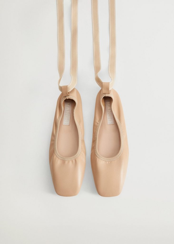 Bailarinas piel plegable