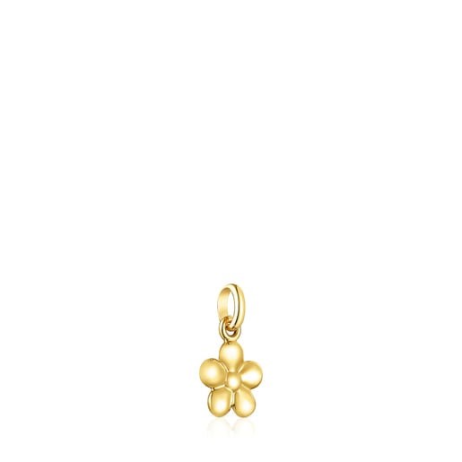 Colgante flor de plata vermeil Fragile Nature