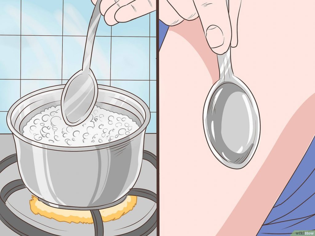 Calienta el lugar de la picadura del mosquito