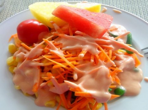 Ensalada de frutas con salsa rosa_ estas son las que puedes utilizar para que salga buenísima (8) Ensalada de frutas con salsa rosa: estas son las que puedes utilizar para que salga buenísima