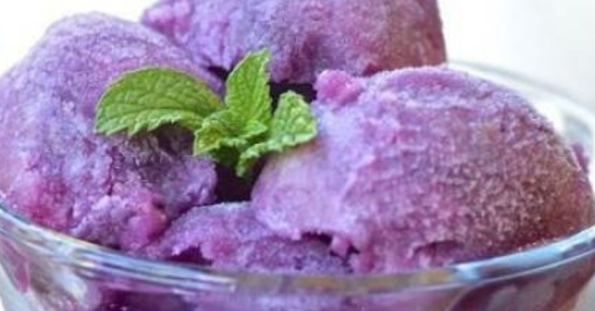 Helado de violeta: cómo se hace y a qué sabe
