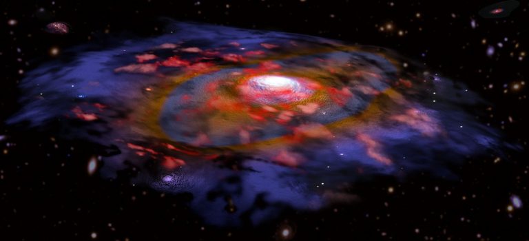 Observada acreción de gas en galaxias moribundas por primera vez