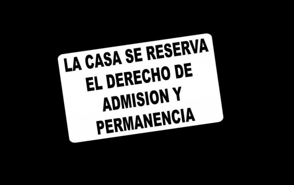 Qué es el derecho de admisión