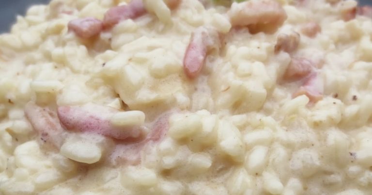 Risotto: cómo hacerlo a la carbonara original italiana