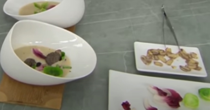 Sopa de castañas Martín Berasategui