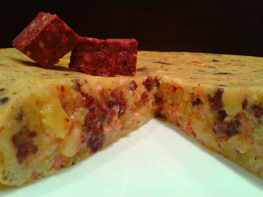 Tortilla de patatas con chorizo
