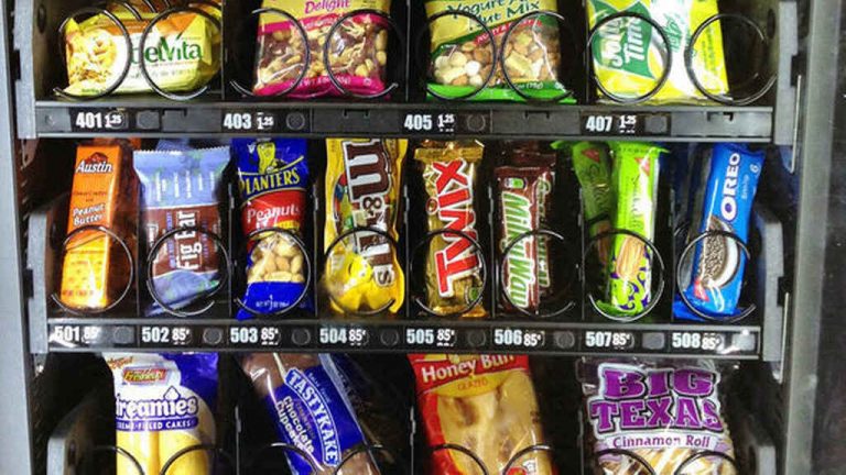 Casi la mitad de los productos de máquinas vending son de baja calidad nutricional