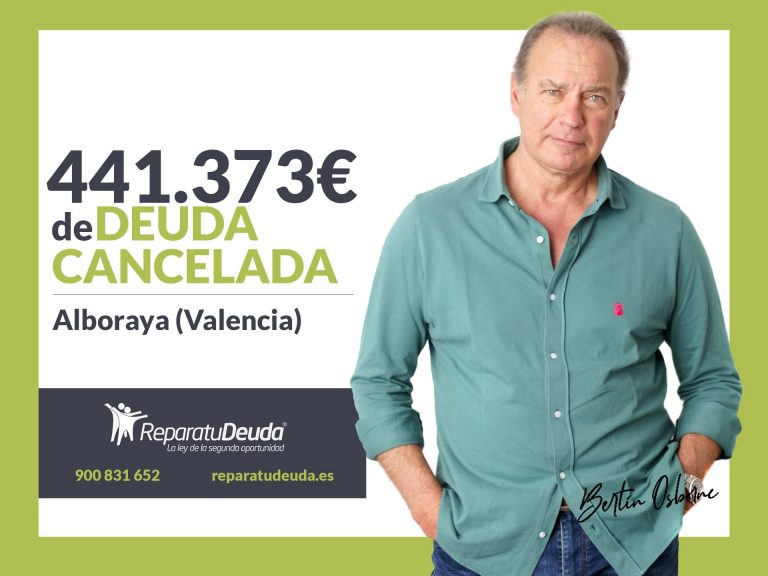 Repara tu Deuda Abogados cancela 441.373€ en Alboraya (Valencia) con la Ley de Segunda Oportunidad