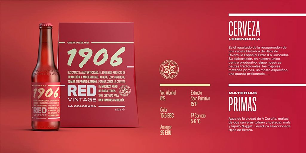Conoce las cervezas españolas que más rápido emborrachan 194 1906 Red Vintage 1