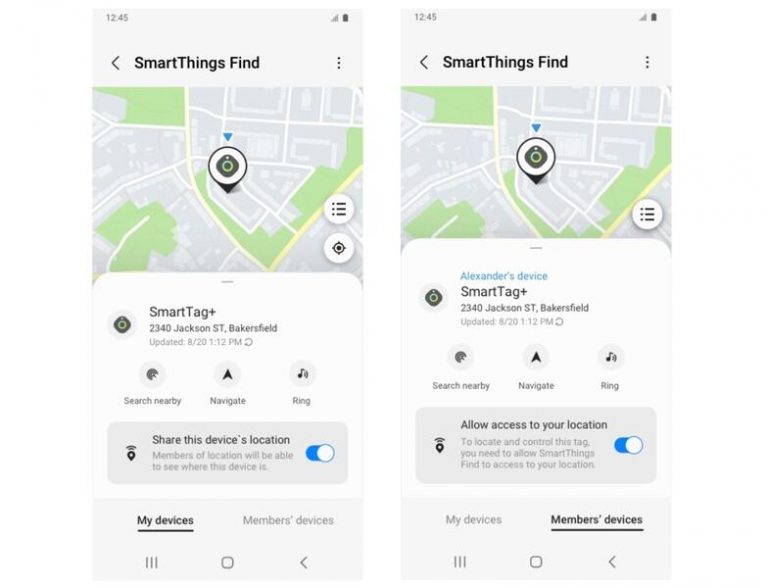 Samsung SmartThings Find permite incorporar a 19 personas para localizar y administrar dispositivos
