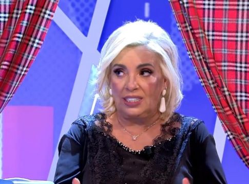 Carmen Borrego en plató de televisión Carmen Borrego arremete contra Edmundo Arrocet