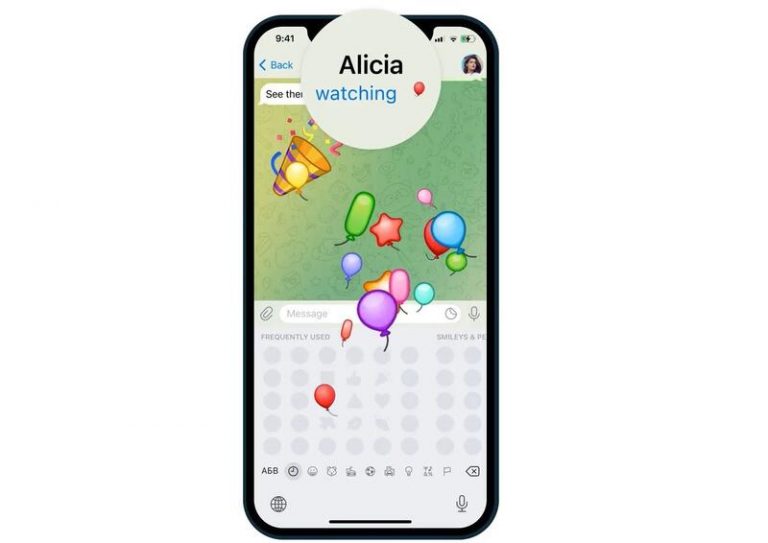 Telegram ya permite grabar las emisiones en directo y enviar emojis interactivos