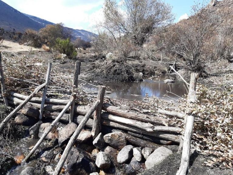 CHD continúa restaurando los cauces para retener los aportes de cenizas y sedimentos en La Paramera