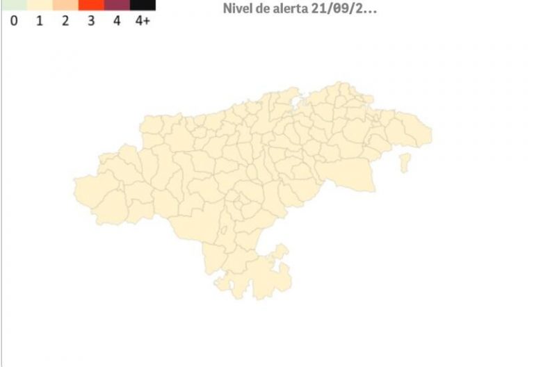 Todos los municipios de Cantabria continúan esta semana en riesgo bajo por Covid