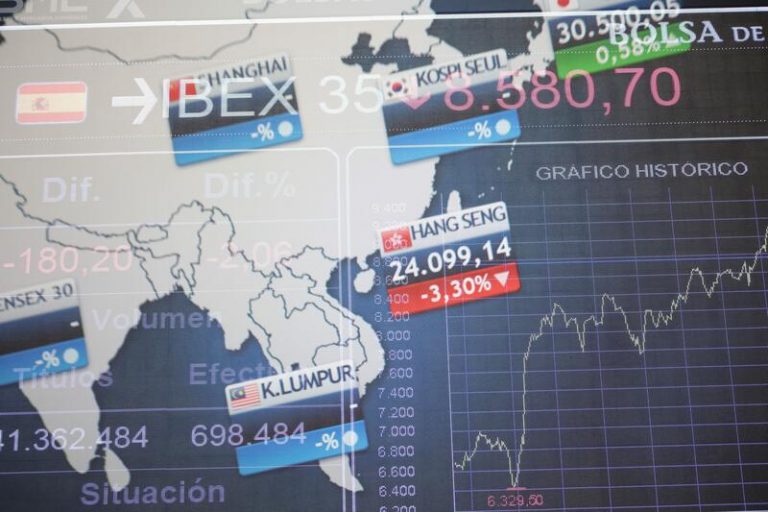 El Ibex 35 cae un 2,59% y retrocede hasta los 8.769 puntos