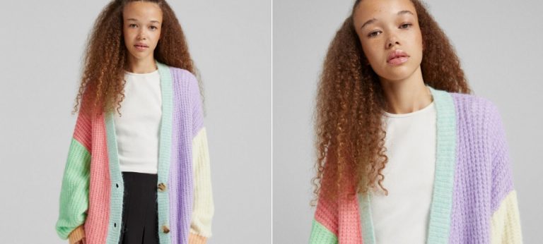 La chaqueta multicolor de Bershka por 25,99 euros que combina con todo