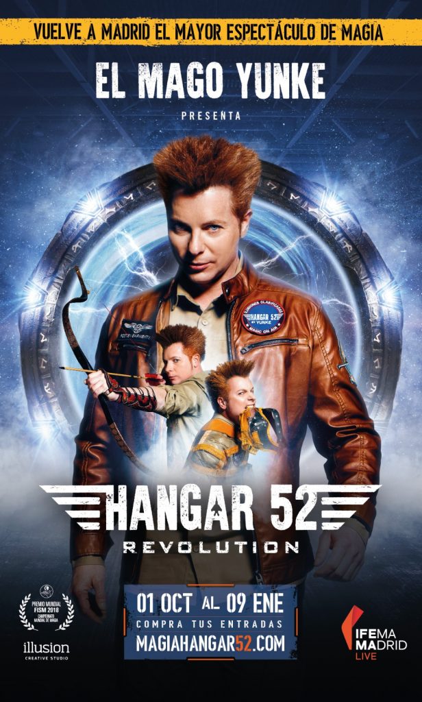 Madrid vuelve a vibrar con el mayor espectáculo de magia del mundo: HANGAR 52 Revolution 11 Cartel H52R
