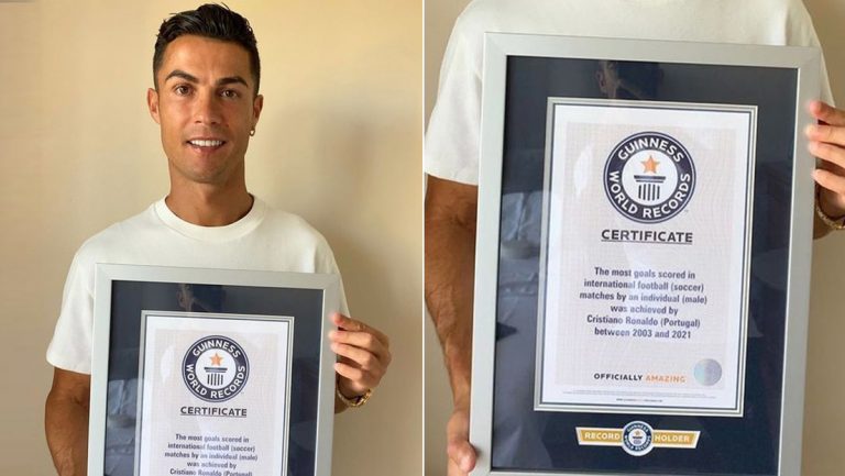El récord guinness del que presume Cristiano Ronaldo