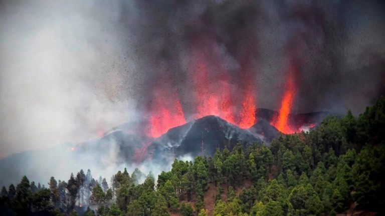 La erupción en el volcán Cumbre Vieja de La Palma provoca daños en juzgados