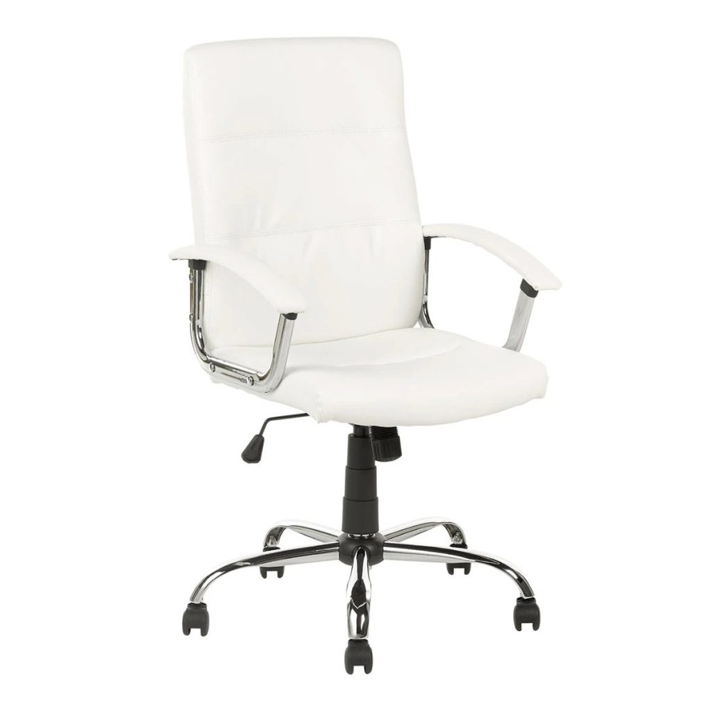 Silla blanca para escritorio