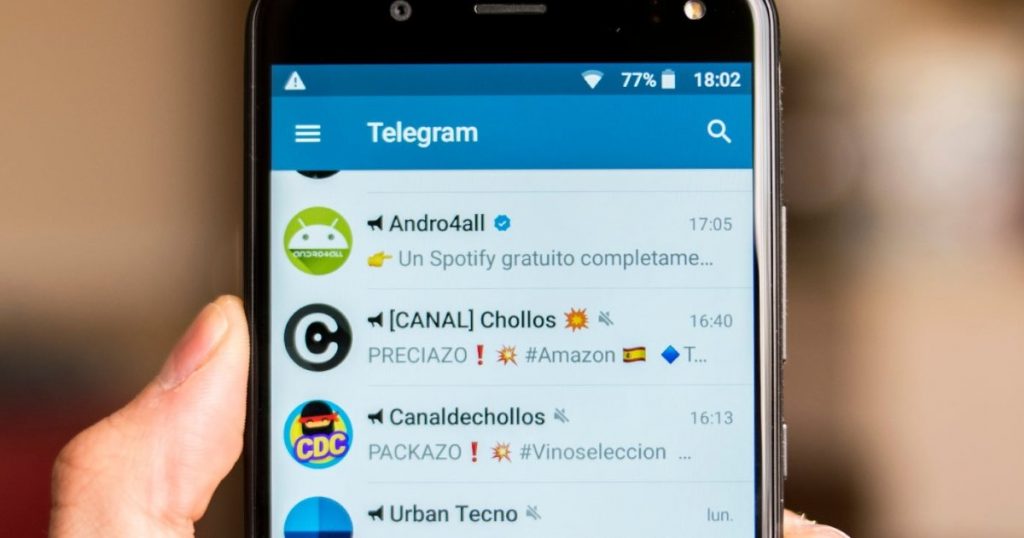 Otras opciones disponibles en Telegram 