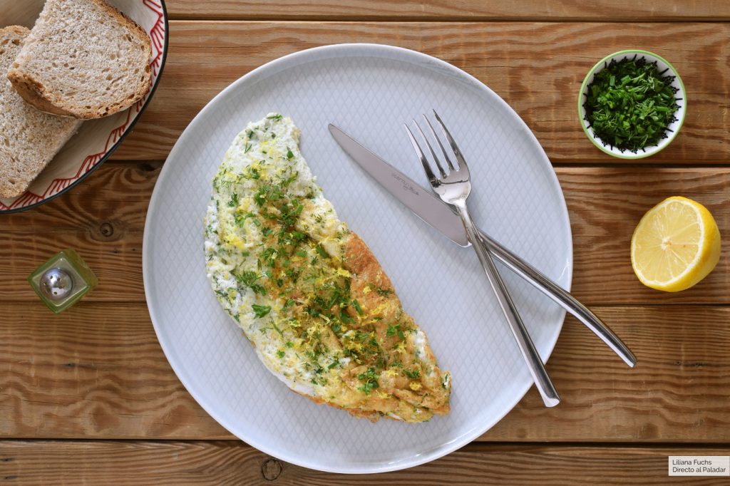 Tortilla de finas hierbas