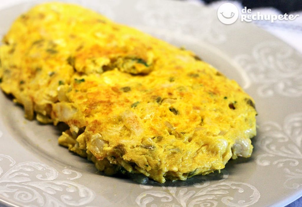 Tortilla francesa de bacalao
