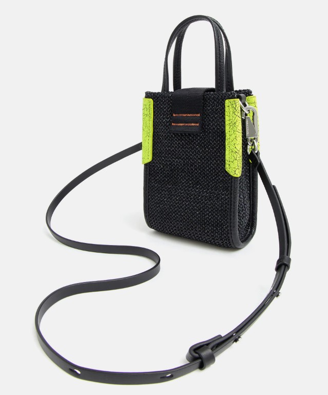 bandolera mini rafia bimba y lola el corte ingles