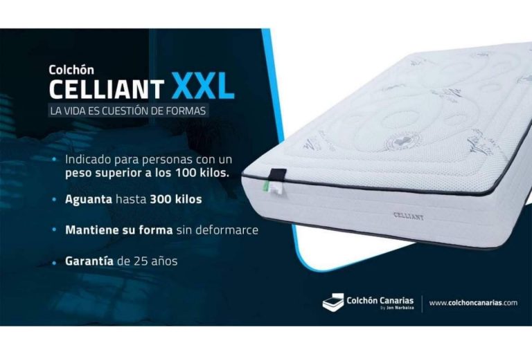 Celliant XXL, el colchón que resiste a la deformación y que dura en perfectas condiciones más tiempo