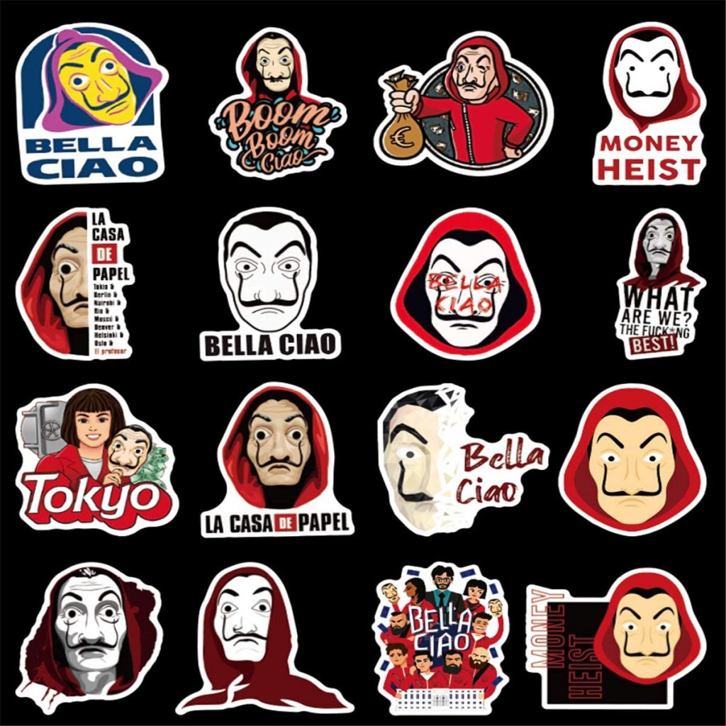 stickers la casa de papel