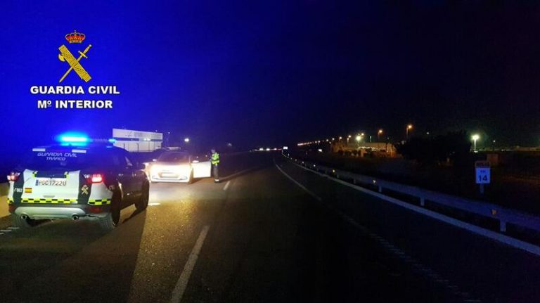 Interceptan al conductor de un turismo en sentido contrario por la RM-19, en Murcia