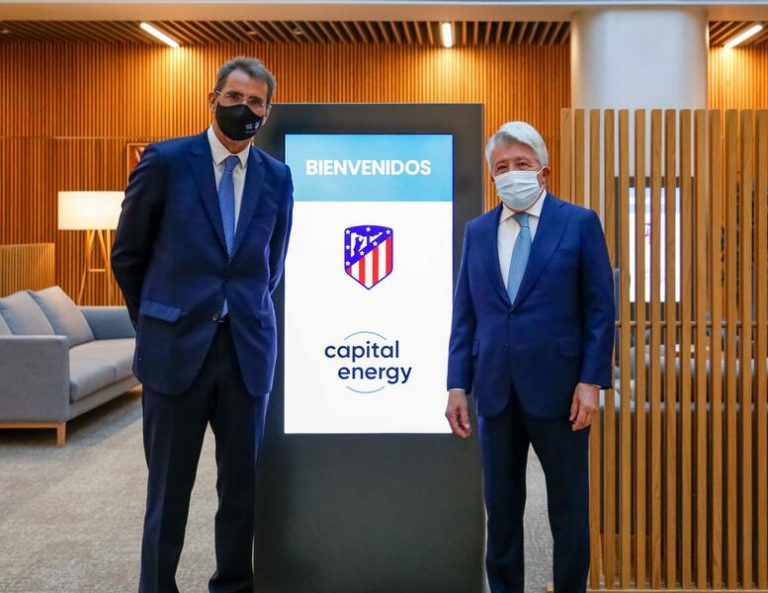 Capital Energy proveerá de energía 100% renovable al Atlético de Madrid