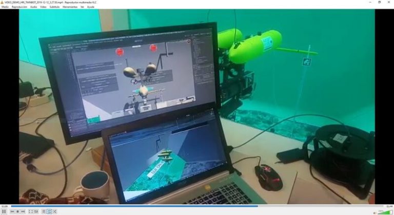 UJI desarrolla una interfaz para equipos de robots submarinos