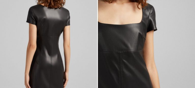 Moderno y en oferta: el vestido efecto piel de Bershka por 15,59 euros