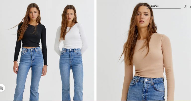 Camisetas de manga larga de Pull&Bear que no pasan de diez euros