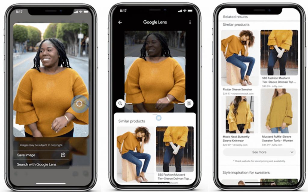 Modos diferentes de uso en Google Lens