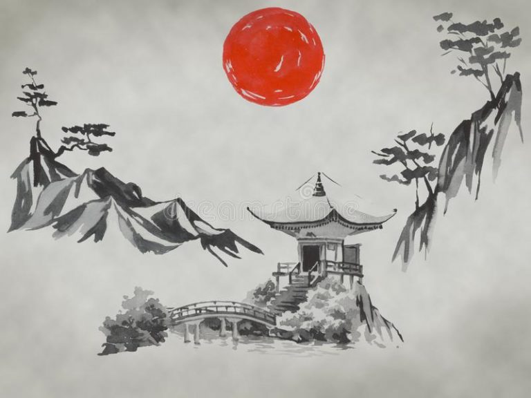 Qué es la pintura sumi-e