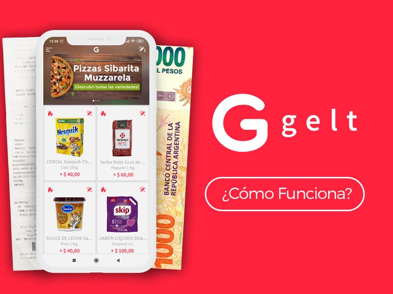 Se ahorra dinero con Gelt, la app que devuelve dinero de la compra