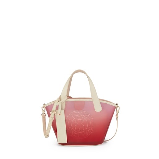 Shopping pequeno Leissa Gum en color rojo
