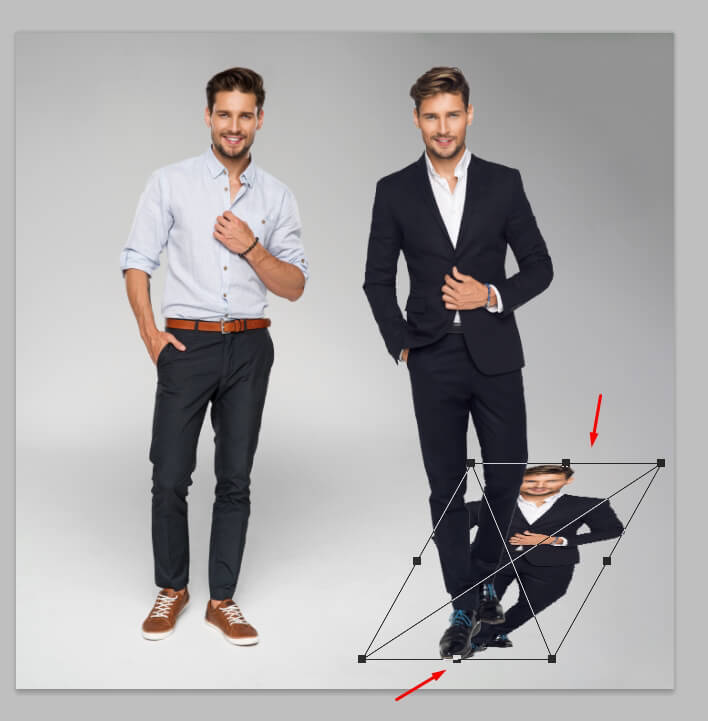 how to photoshop someone into a picture drop shadow