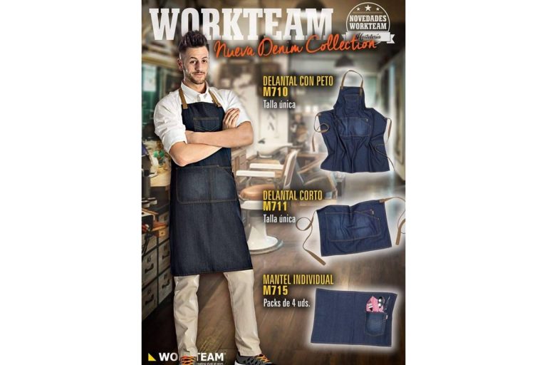 Promofactory permite comprar los delantales vaqueros de Workteam de forma rápida y cómoda