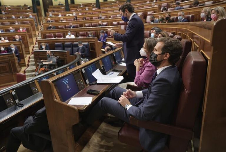 El PP llena su bancada del Congreso para la intervención de Casado en el debate de PGE