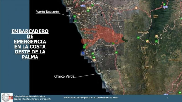 El Cabildo de La Palma estudia construir un embarcadero para acceder a la costa del Valle de Aridane