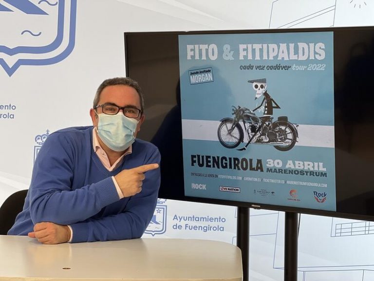 Marenostrum Fuengirola arrancará en abril de 2022 con un concierto de Fito & Fitipaldis