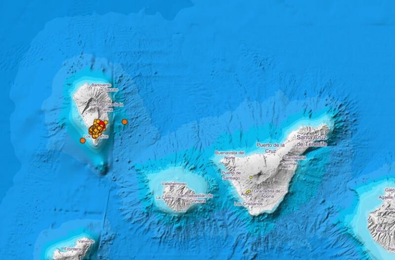 Un nuevo terremoto de 5.0 se deja sentir en La Palma, La Gomera y Tenerife