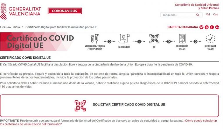 Puig defiende implantar el certificado covid para animar a la vacunación