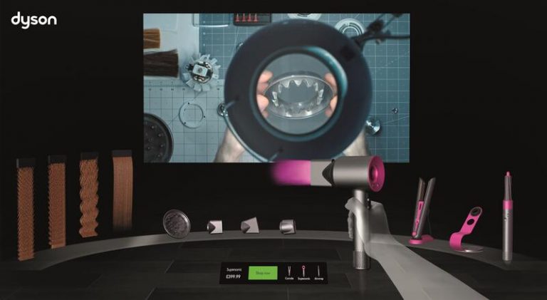Dyson usa tecnología de sus ingenieros para abrir una tienda en realidad virtual