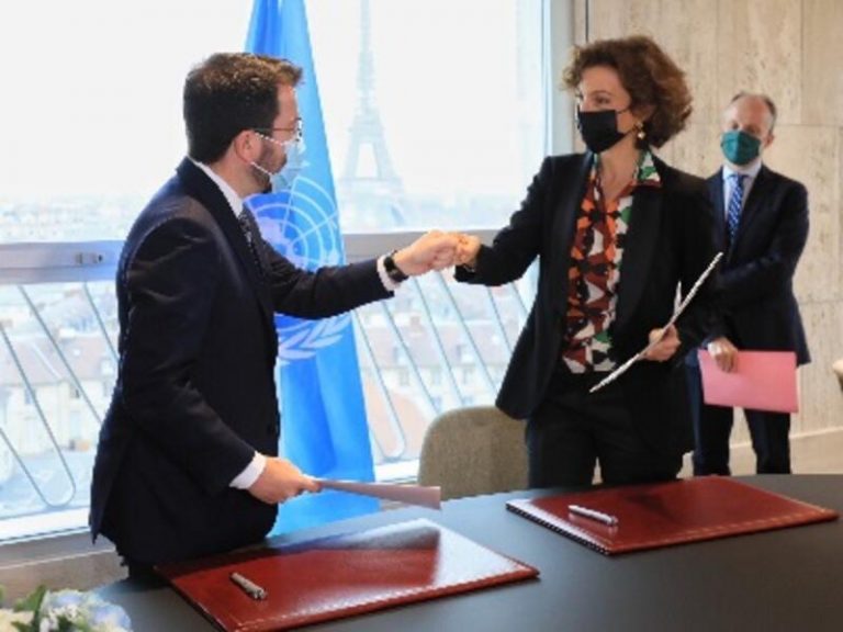 Cataluña firma un acuerdo de colaboración con la Unesco en educación, cultura y ciencia