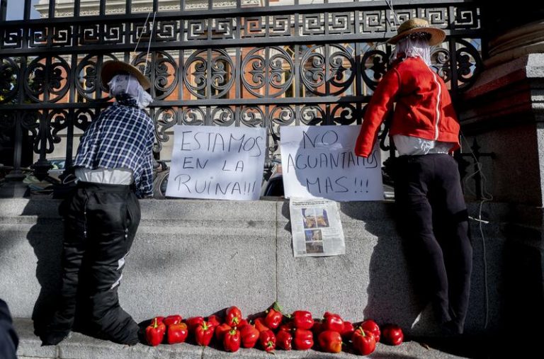 El sector de frutas y hortalizas se moviliza en Madrid para exigir medidas contra la crisis de precios