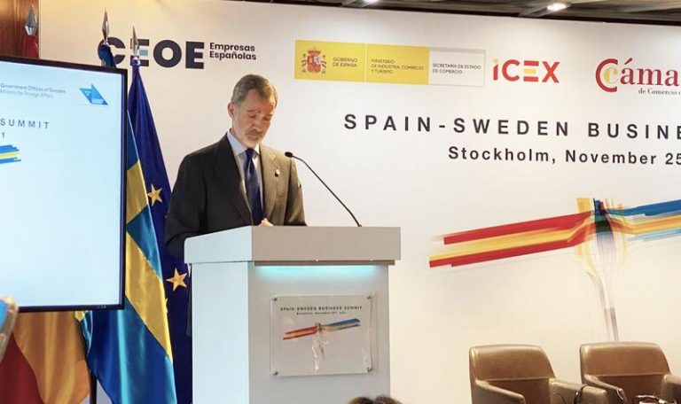Felipe VI señala a Suecia como 